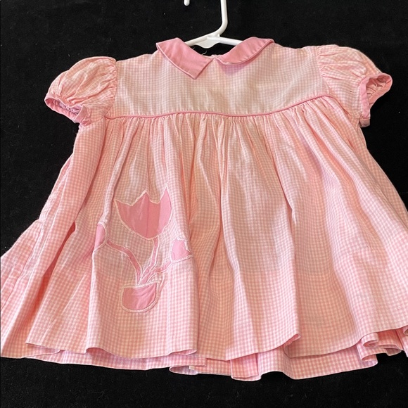 VINTAGE 8 Pieces LITTLE GIRLS OR DOLLS Baby Dresses/Slips/Sun Outfit Length 15” - Picture 2 of 8